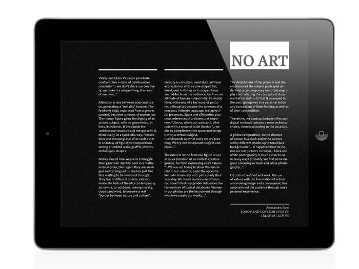 'NO ART', Elena & Vitaliy Vasilieva