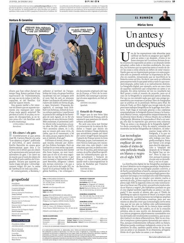 La Vanguardia, Màrius Serra, 26/01/2012