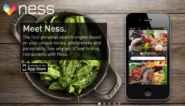 App: Ness, recomendaciones de restaurantes según nuestros gustos 