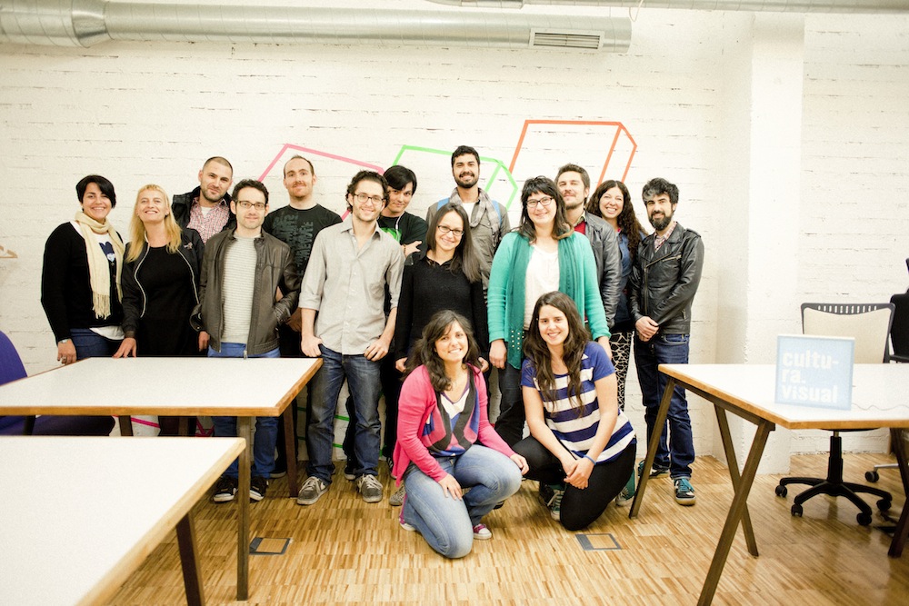 Alumnos del curso de diseño de apps