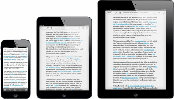 Diferentes pantallas iPhone, iPad