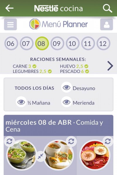 Nestle cocina app