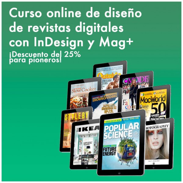 Curso online de diseño de revistas digitales